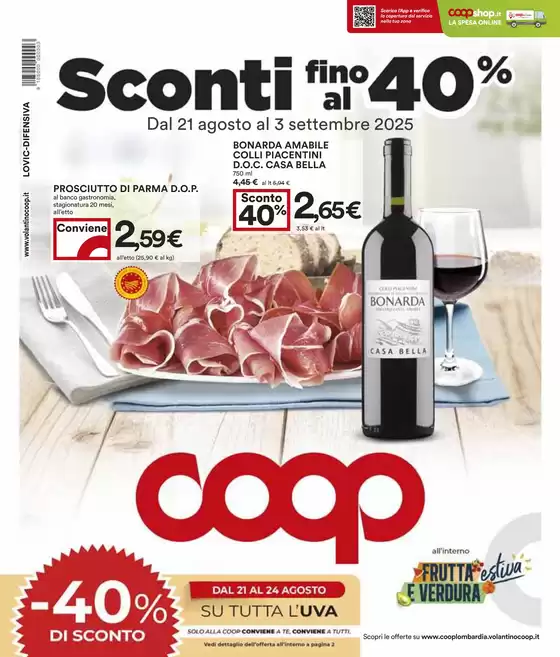 Sconti fino al 40%
