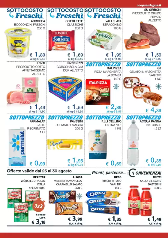 Sottocosto freschi