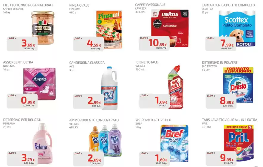 Offerte dal 20 agosto al 2 settembre