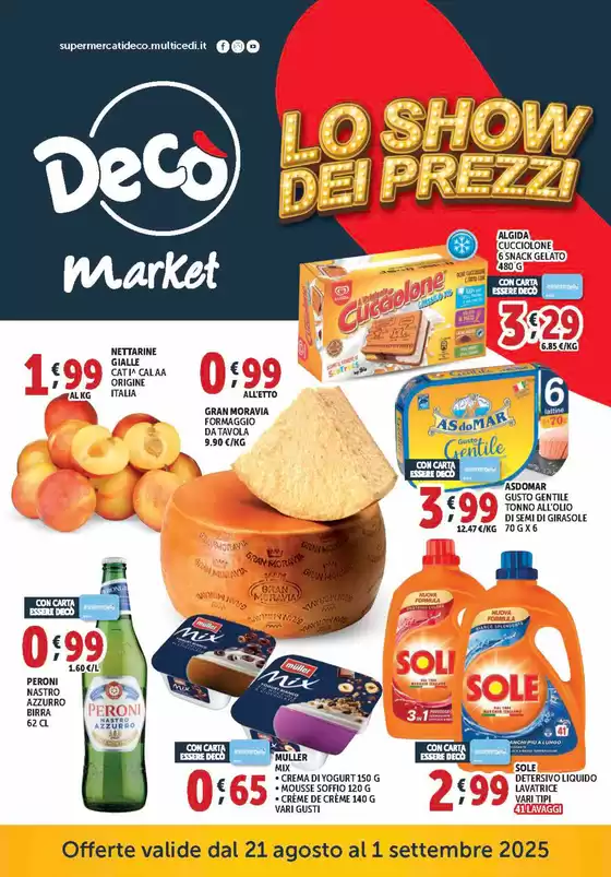 Volantino Decò | Lo show dei prezzi | 2025-08-21T00:00:00.000Z - 2025-09-01T00:00:00.000Z