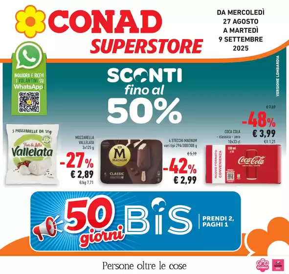 Sconti fino al 50%