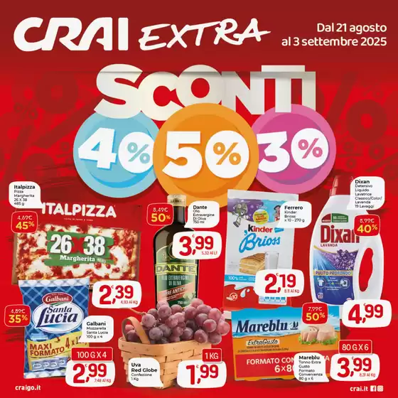 Dal 21 agosto al 3 settembre 2025