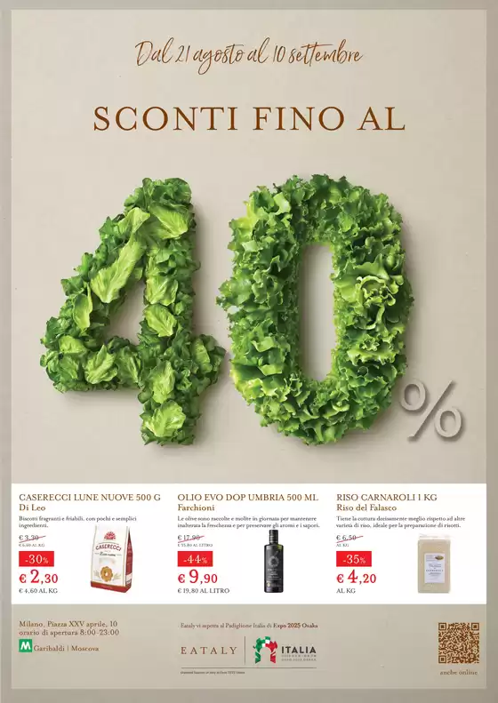 SCONTI FINO AL 40%