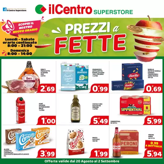 Prezzi a fette