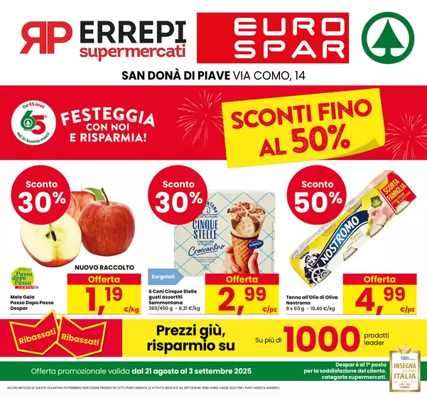 Sconti fino al 50%
