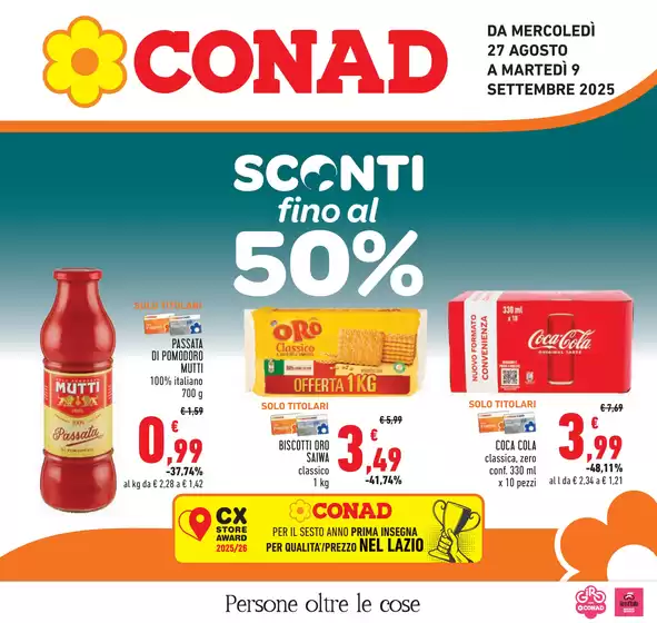Volantino Conad | SCONTI FINO AL 50%  | 2025-08-27T00:00:00.000Z - 2025-09-09T00:00:00.000Z