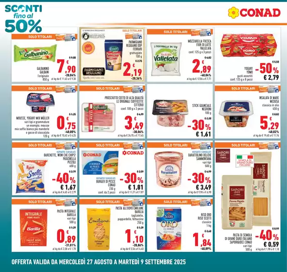 SCONTI FINO AL 50% 