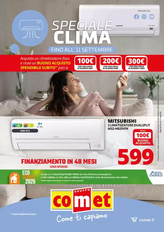 Volantino Comet a Beinasco | Speciale Clima | 2025-08-22T00:00:00.000Z - 2025-09-11T00:00:00.000Z