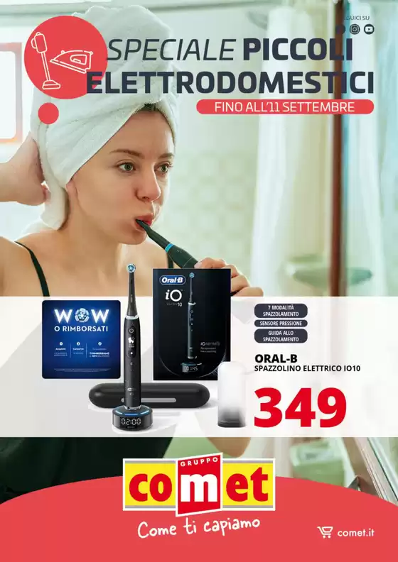 Volantino Comet a Beinasco | Speciale Piccoli Elettrodomestici! | 2025-08-22T00:00:00.000Z - 2025-09-11T00:00:00.000Z