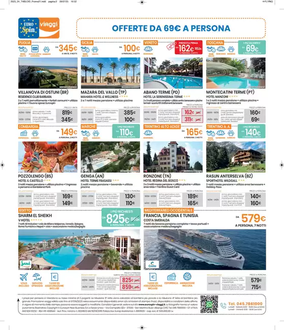 Offerte da 69€ a persona