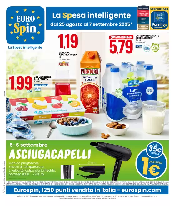 Volantino Eurospin a Narni | SPECIALE COLAZIONE E SARDELIZIE | 2025-08-25T00:00:00.000Z - 2025-09-07T00:00:00.000Z