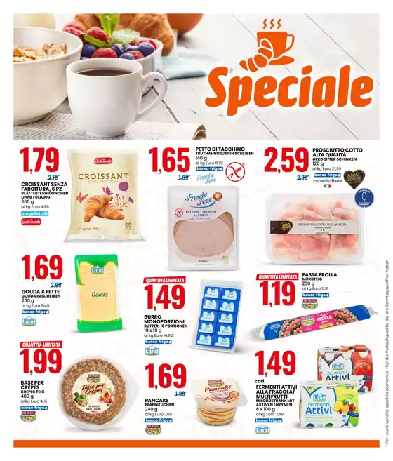 SPECIALE COLAZIONE E SARDELIZIE