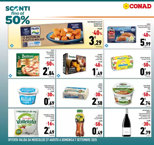 Sconti fino al 50%