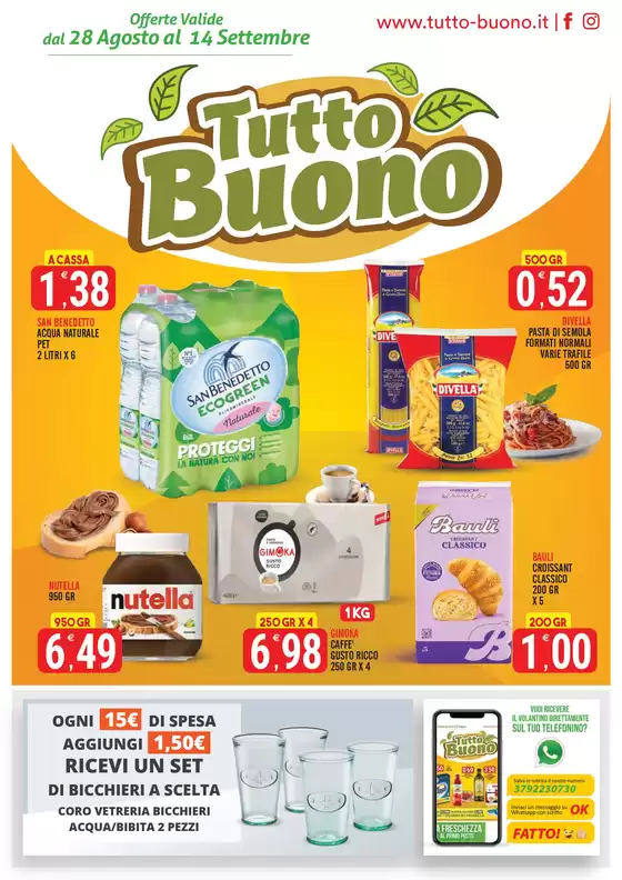 Offerte Valide dal 28 Agosto al 14 Settembre