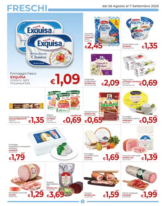 Promozione dal 26 agosto al 7 settembre