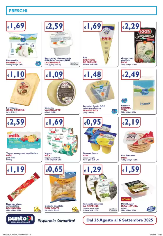 Il risparmio garantito!