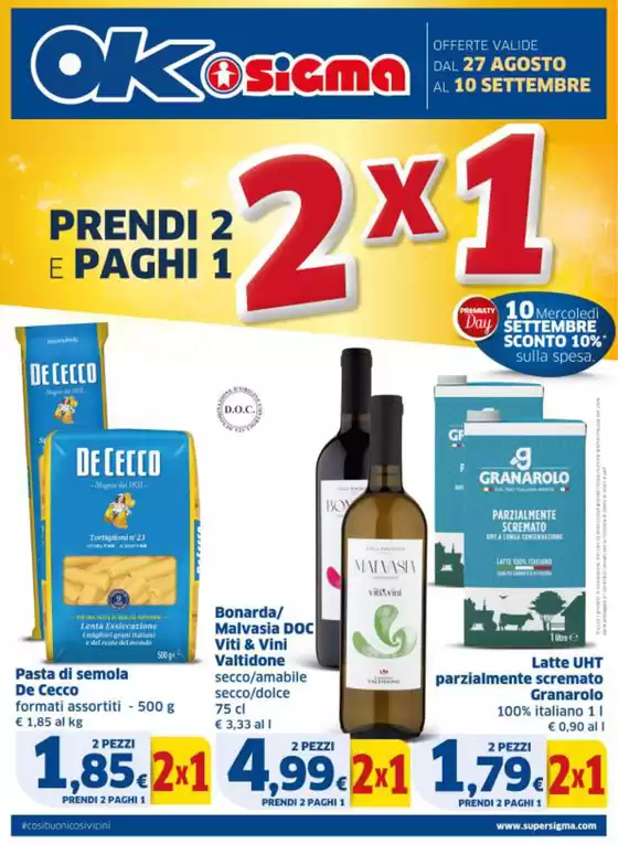 Prendi 2 paghi 1