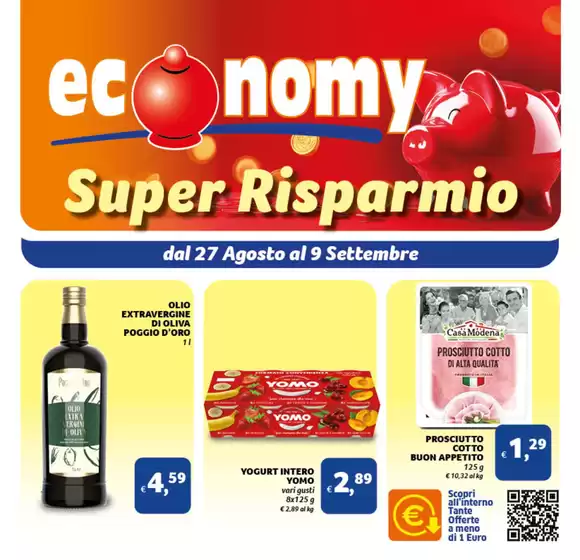 Volantino Economy a Diano Marina | Super risparmio | 2025-08-27T00:00:00.000Z - 2025-09-09T00:00:00.000Z