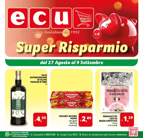 Volantino Ecu a Diano Marina | Super risparmio | 2025-08-27T00:00:00.000Z - 2025-09-09T00:00:00.000Z