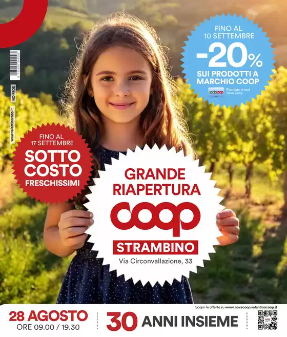 Volantino Coop | Grande riapertura Coop Strambino | 2025-08-28T00:00:00.000Z - 2025-09-17T00:00:00.000Z