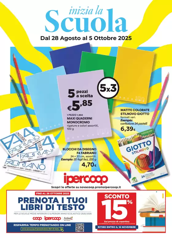 Volantino Ipercoop a Polla | Catalogo Scuola | 2025-08-28T00:00:00.000Z - 2025-10-05T00:00:00.000Z
