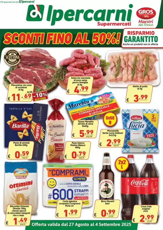 Sconti fino al 50%!