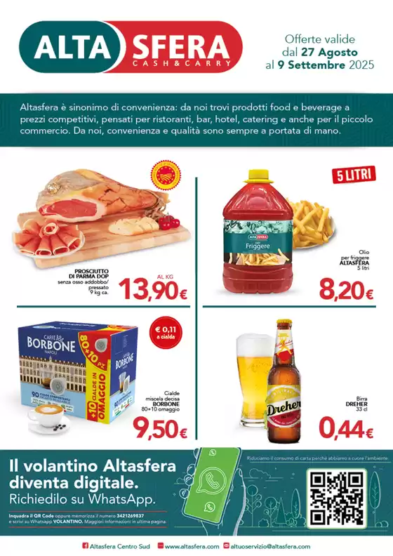 Volantino Altasfera | Offerte valide dal 27 Agosto al 9 settembre 2025 | 2025-08-27T00:00:00.000Z - 2025-09-09T00:00:00.000Z