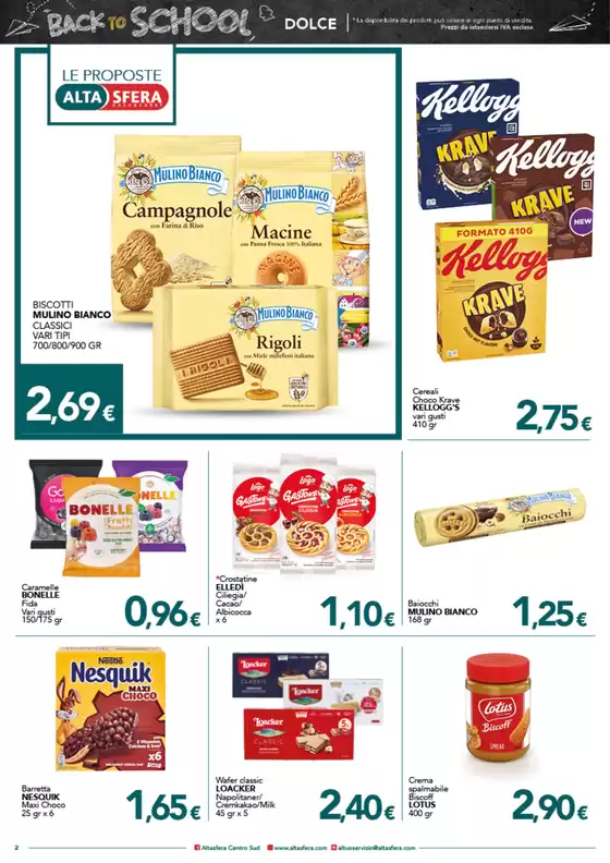 Offerte valide dal 27 Agosto al 9 settembre 2025