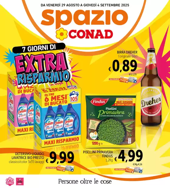 Volantino Spazio Conad | 7 Giorni di Extra Risparmio | 2025-08-29T00:00:00.000Z - 2025-09-04T00:00:00.000Z