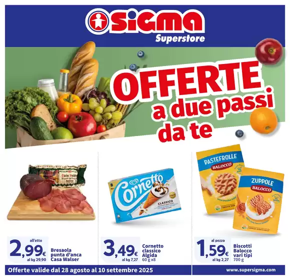 Volantino Sigma a Cislago | Offerte a due passi da te, Superstore | 2025-08-28T00:00:00.000Z - 2025-09-10T00:00:00.000Z