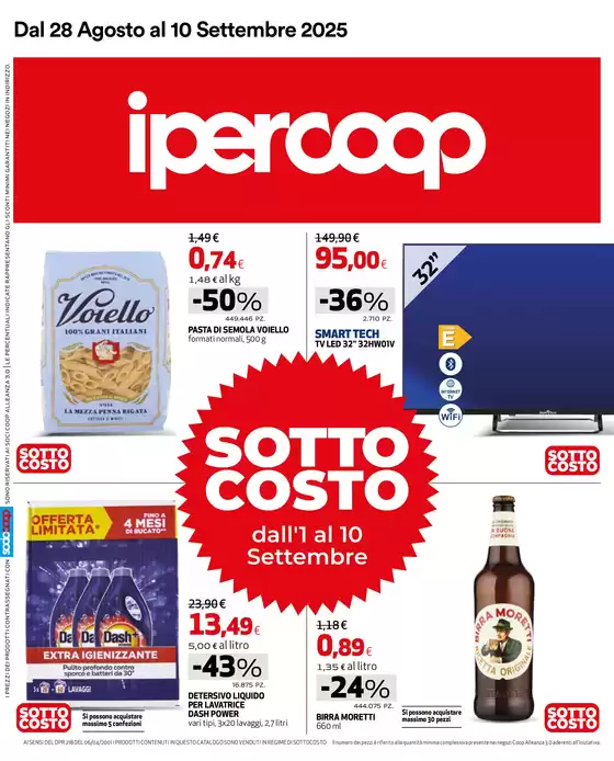 Volantino Ipercoop a Polla | Sottocosto | 2025-08-28T00:00:00.000Z - 2025-09-10T00:00:00.000Z