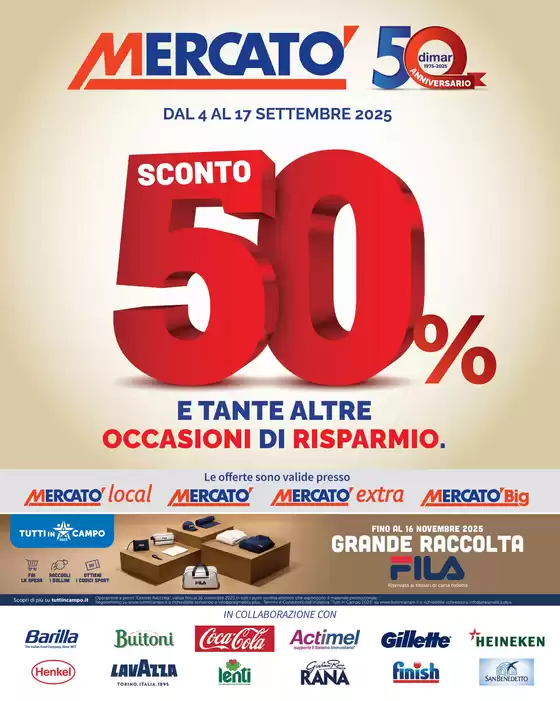 Volantino Mercatò Extra a Carpino | Sconto 50% | 2025-09-04T00:00:00.000Z - 2025-09-17T00:00:00.000Z