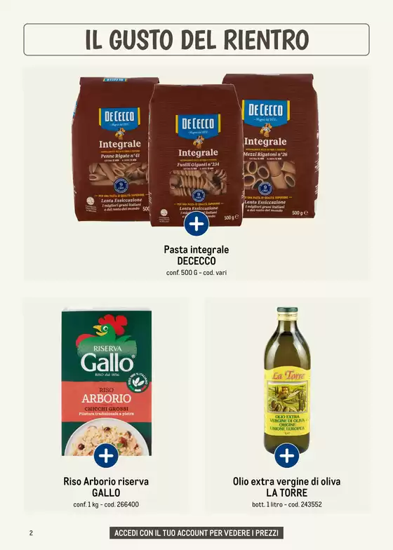 Il gusto del rientro