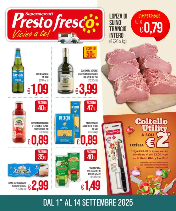 Volantino Prestofresco a Lecce | Vicino a te! | 2025-09-01T00:00:00.000Z - 2025-09-14T00:00:00.000Z