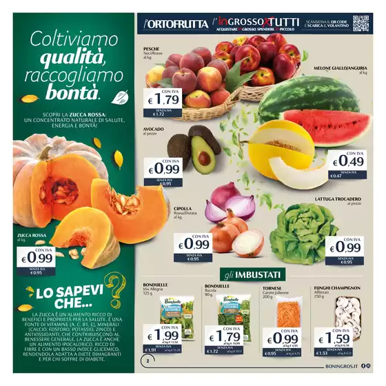 Offerte valide dal 28 agosto al 10 settembre 