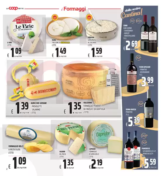 Offerte valide dal 1 al 9 Settembre 2025