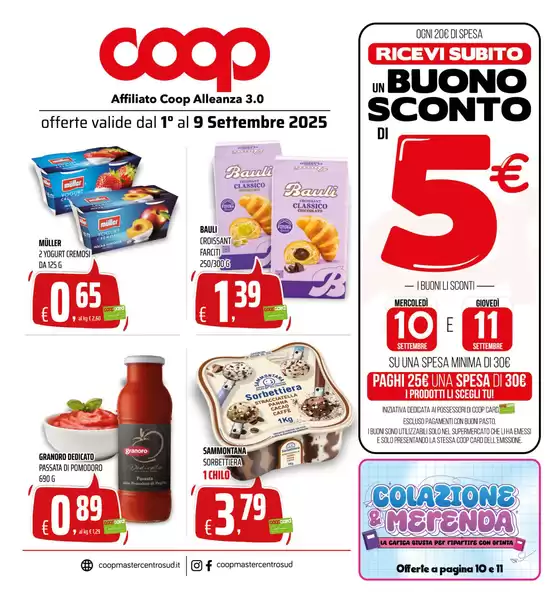 Offerte valide dal 1 al 9 Settembre 2025