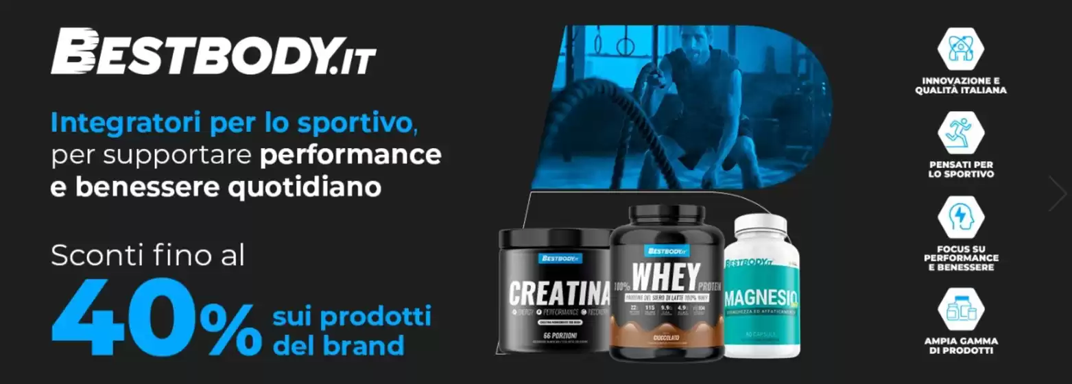 Sconti fino al 40%