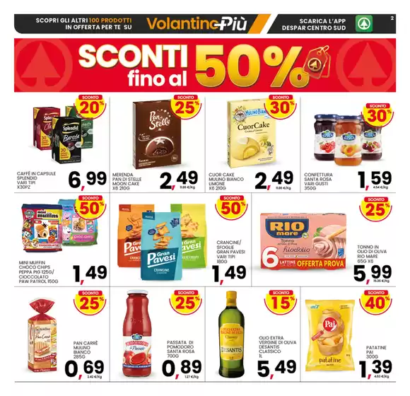 Sconti fino al 50%