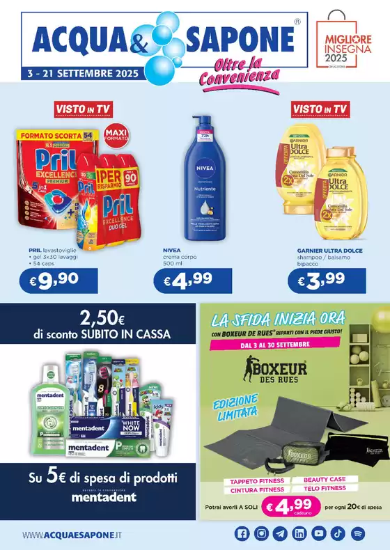 Volantino Acqua & Sapone | La sfida inizia ora | 2025-09-01T00:00:00.000Z - 2025-09-21T00:00:00.000Z