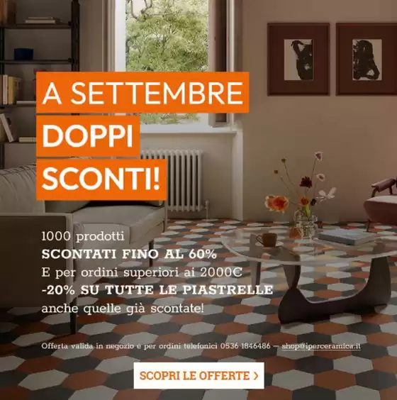 A settembre doppi sconti!