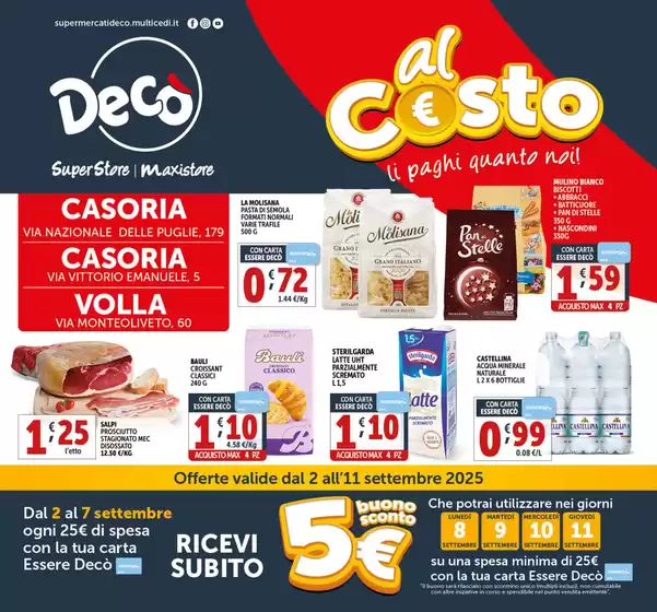 Volantino Decò | Al costo | 2025-09-02T00:00:00.000Z - 2025-09-11T00:00:00.000Z