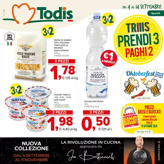Volantino Todis a Camporosso | Triiis prendi 3 paghi 2  | 2025-09-04T00:00:00.000Z - 2025-09-14T00:00:00.000Z