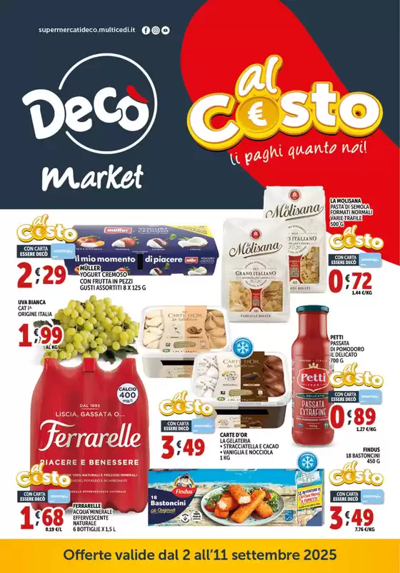 Volantino Decò | Al costo | 2025-09-02T00:00:00.000Z - 2025-09-11T00:00:00.000Z