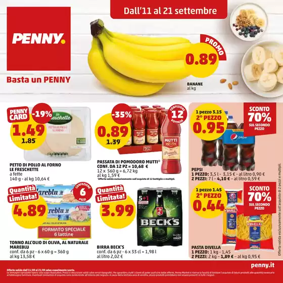 Volantino PENNY | Dall'11 al 21 settembre | 2025-09-11T00:00:00.000Z - 2025-09-21T00:00:00.000Z