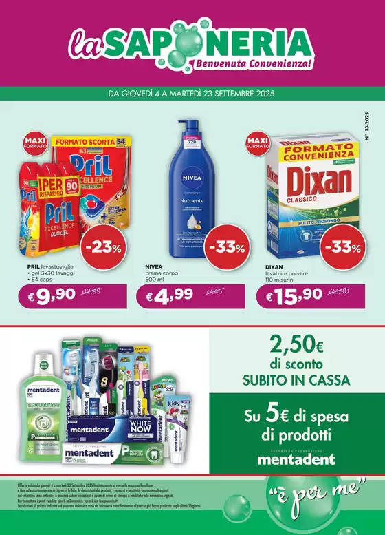 Benvenuta conveneinza!