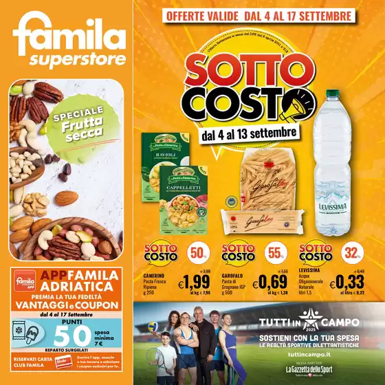 Volantino Famila Superstore | SOTTOCOSTO | 2025-09-04T00:00:00.000Z - 2025-09-17T00:00:00.000Z