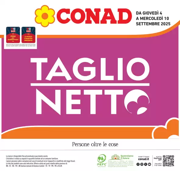 Volantino Conad a Malalbergo | Taglio netto | 2025-09-04T00:00:00.000Z - 2025-09-10T00:00:00.000Z