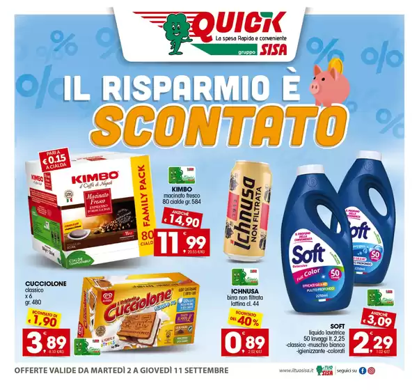 Il risparmio e scontato