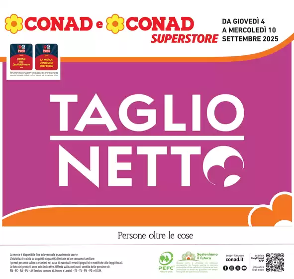 Volantino Conad Superstore | Taglio netto | 2025-09-04T00:00:00.000Z - 2025-09-10T00:00:00.000Z